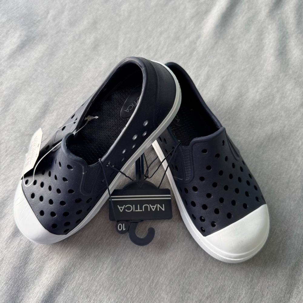 Nautica Kids Navy Water Shoes with White Sole